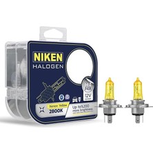 12V H4 60/55W Sarı Işık Ampul 2800K, 2 Adet