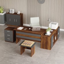 Bega Abcef Ofis Büro Masa Takımı Barok-Antrasit BEG16-BA