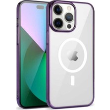 Apple iPhone 14 Pro Max Uyumlu Kılıf Zore Wireless Şarj Özellikli Pixel M-Safe Kapak