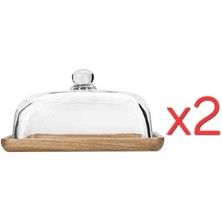 Porland Olyvie Jar Cam Kapaklısaklama Kabı 2'li