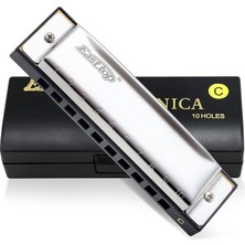 Top Yeni Başlayanlar Için Armonika C Anahtarı, 10 Delik 20 Ton, Paslanmaz Çelik Arp Diatonik Blues Armonika, Yetişkinler, Çocuklar Için, Her Seviyedeki Oyuncu Için Çok Yönlü