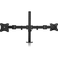 Dk Ac VM26 2 x 13"-27" Monitör Destekli Masa Tipi LCD Monitör ve Tv Kolu