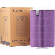 Xiaomi Mi 1/2 / 3 / Pro Uyumlu Hepa Filtre – Mor Renkli, H13 Yüksek Verimli Filtrasyon