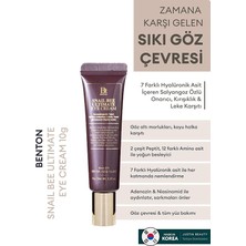 Snail Bee Ultimate Eye Cream Koyu Halka Karşıtı ​​salyangoz Özlü Göz Kremi, 10 gr