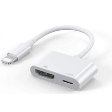 Dijital Av Adaptörü HDMI Kablosu Senkronizasyon iphone ipad Uyumlu Tv Projektör