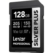 Professional 128GB 205 Mb/s Silver Plus Sd Hafıza Kartı