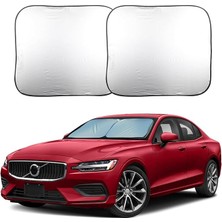 Ön Cam Güneşlik Araba Cam Güneşliği 78-68 cm 2 Parça Oto Gölgelik Dayanıklı Tasarım ile