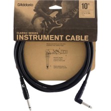 Waves D'addario Gitar Kablosu - Klasik Seri Enstrüman Kablosu - 1/4 Inç Fiş 1/4 Inç Fiş - 3.048 Sayaç - 1'li Paket