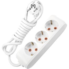 Multi-Let 3 Lü 3 * 2,5 mm Ttr 10 Metre Uzatma Kablosu Seyyar Uzatma Kablosu