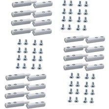 Menteşesi, Beyaz 12 Adet (24 Adet Akıllı Montaj Vidası Ile Birlikte)
