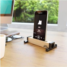 Ahşap Akustik Telefon & Tablet Standı. Ses Artırma ve Sese Akustik Katma Özelliği Stero Ses Kalitesi