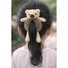 Nati Co Ayıcık Figürlü Peluş Lastik Toka – Çocuk Saç Tokası