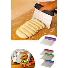 Home Plastik Saplı Çelik Hamur Kesici,metal Hamur Dilimleyici (2)