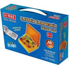 TEES E-3 Fen Bilgisi Elektrik Elektronik Deney Seti +1 Yaş Eğitici Özellikli STEM Uyumlu
