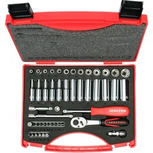 1/4" Alti Köşe Lokma Anahtar ve Bits Set 48 Parça