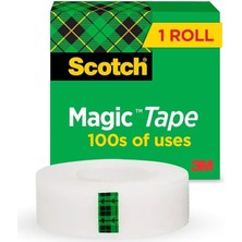 810-1933 Scotch Magic Bant Görünmez, Üzerine Yazılabilir Ofis Bandı Şeffaf