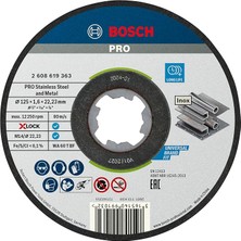 10 x Pro Paslanmaz Çelik ve Metal Uzun Ömürlü Kesme Diski, Küçük Açılı Taşlama Makineleri ve X-Lock, M14/22,23 mm (Ø 125 Mm, Profesyonel Aksesuar, Küçük Açılı Taşlama Makinesi)