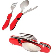 Katlanabilir Kumanya Çatal-Kaçık-Bıçak Seti (Küçük Boy)