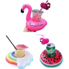 3lü Şişme Havuz Deniz Bardak Tutucu Float Bar Seti