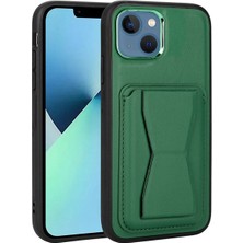 Apple iPhone 13 Uyumlu Kılıf Kartlıklı Standlı Pu Deri Zore Memo Kapak