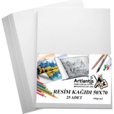 Kağıdı 50X70 25 Li 100 gr 1 Paket 50 * 70 Resim Kartonu