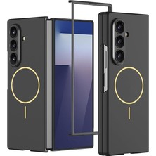 Samsung Galaxy Z Fold 7 ile Uyumlu Kılıf Wireless Şarj Özellikli Kıpta M-Safe Kapak, [ Tam Uyumlu, Kaliteli, Katlanabilir ], Siyah