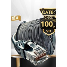 M108XF Internet Kablosu 100 Metre/ftp 0,60MM-23AWG/CAT6 Iki Kat Korumalı/internet Bağlantı Kablosu 100 Metre/iç Dış Mekan/ıso 9001 ve 2012 Certified High Pro Cable (Metre 100) (Ölçü, Metre, 100)