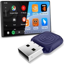 iPhone Için Mini Ultra Carplay Kablosuz Adaptör, Kablosuz Android Otomatik Adaptör, Kablolu Kablosuz Carplay ve Android Auto, Tak ve Çalıştır Kurulumu, 2016+ Otomobillerle Uyumlu