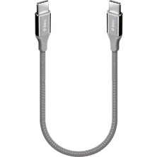 Alumicable Usb-C - Usb-C 30CM 65W Pd/qc Hızlı Şarj/data Kablosu Uzay Grisi Uzay Grisi 2DK50UG