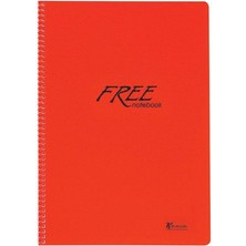 Color A4 Çizgili 120 Yp. Pp Kapak Spiralli Free Okul Defteri
