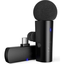 M6 Kablosuz Yaka Mikrofonu - Youtuber - Tiktok - Android - Type C Bilgisayar