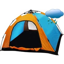 Kişilik Tam Otomatik Kamp Çadırı Kolay Kurulum Sineklikli 300X300X170CM