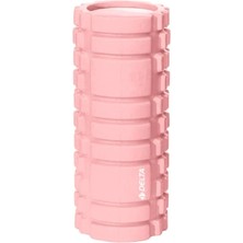 Unisex Tırtıklı Foam Roller Fr 3304, Açık Pembe Yüksek Yoğunlukta Orta Sert Deluxe Masaj Köpüğü Pilates Masaj Rulosu
