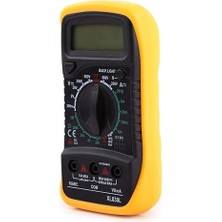 Dijital Multimetre Voltmetre Ampermetre Multimetre Multimetre Ac / Dc Voltmetre Direnç Akım Volt Ohm Test Cihazı Metre Mavi Arka Işık