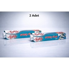 NW NessiWorld Softly Streç Film 15 Metre Gıda Streç Film Mutfak Streç Folyo Şeffaf Saklama Filmi 2 Adet