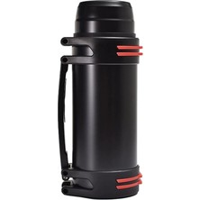 L Çelik 2 L Siyah Vakumlu Kamp Piknik Büyük Termos Askılı Termos CIN488SY