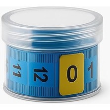 150 cm Mezura – Esnek Dikiş ve Terzi Ölçüm Şeridi, Plastik Kutulu, Çift Taraflı Santim ve Inç Gösterimli, Yumuşak ve Dayanıklı (Renk Stok Durumuna Göre Gönderilir)