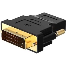 Adaptörü - Hdmı, Çift Yönlü Dvı-D Erkek HDMI Dişi Altın Kaplama Konnektörleri