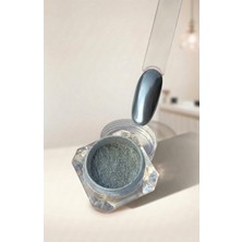 Aba Nails Gümüş Tırnak Krom Tozu Aplikatörlü Krom Inci Tozu Silver WN-102