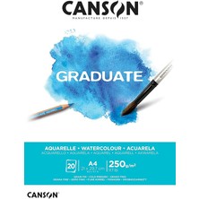 Graduate Sulu Boya Kağıdı Bloğu, Dın A4, 20 Yaprak, 250 G/m²
