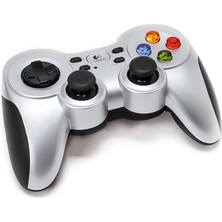 F710 Kablosuz Gamepad, 2.4 Ghz Kablosuz Bağlantı Özelliği, Çift Titreşimli Bildirim Motoru, 4 Düğmeli Hassas D-Pad, Xıd Modu, Gri