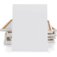 Pamuk Öğrenci Işi Kampanyalı Yandan Zımbalı Tuval 35X50 cm Resim Tuvali - 1 Adet - Boş Tuval