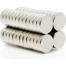 Adet 10X3 mm Yuvarlak Güçlü Neodyum Mıknatıs (Çap 10 mm Kalınlık 3 Mm)