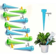 10'lu Set 1,5 Litre (Meşrubat) Şişelere Uyumlu Çiçek Saksı Sulama Aparatı - Ayar Vanalı Otomatik Damlama Sistemi, Pratik Sulama Çözümü