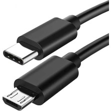 4442 Type-C To Micro USB Çevirici Dönüştürücü Kablo 80 cm Typec (Usb-C) → Micro USB Dönüşüm 480 Mbps’ye Kadar Veri Aktarım Hızı Ters Takılabilir Type C Uç Tasarımı
