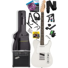 TLX-50WH-25AMP Tele Kasa Gül Klavye 2 Single-Coil 25W Amfili Elektro Gitar
