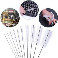 Adet Pratik Bükülebilir Temizlik Fırçası Klavye-Pipet Temizleme Fırça Ince Temizlik Fırçası Beyaz