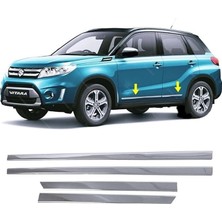 Suzuki Vitara 2015 ve Üzeri Için Krom Yan Kapı Koruma Çıtası 4 Kapı 4 Parça