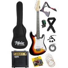 CEG-36SB 8-12 Yaş Çocuklar Için Amfili Full 3/4 36 Inç Elektro Gitar Seti Sunburs