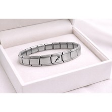 NW NessiWorld Çelik Nomination Bileklik Yay Burcu | Paslanmaz Çelik Burç Bilekliği | Şık ve Özgür Ruhlu Tasarım